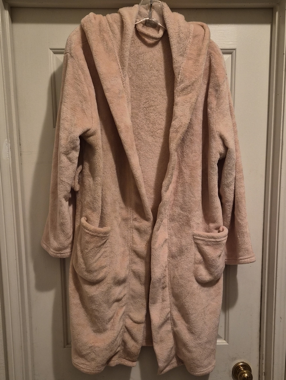 Plush Hooded Robe - Blush Pink